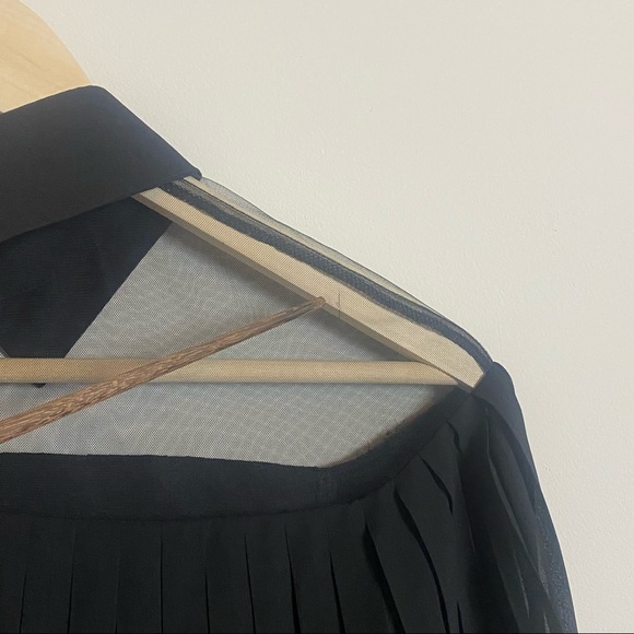 Garcia Top black pleated blouse small - Picture 14 of 15